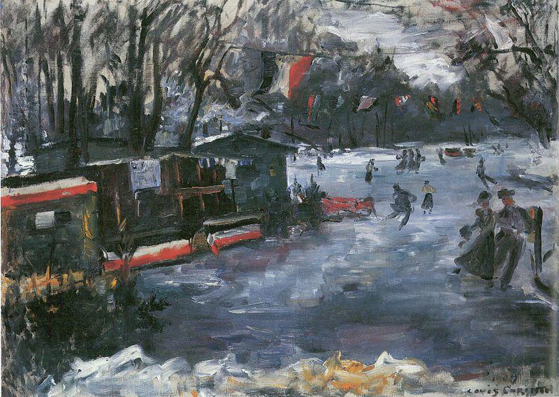 Eisbahn im Berliner Tiergarten, Lovis Corinth